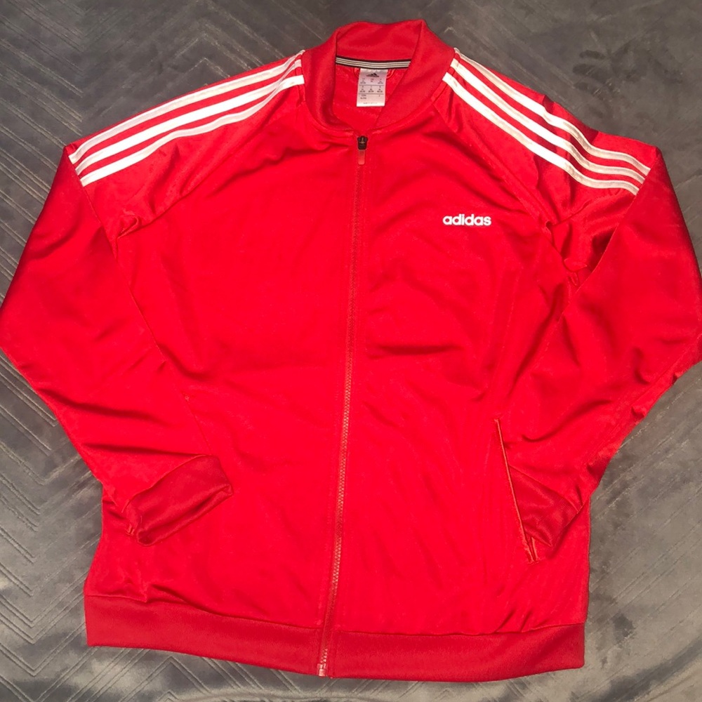 I am selling an Adidas long-sleeve, zip-up sweater